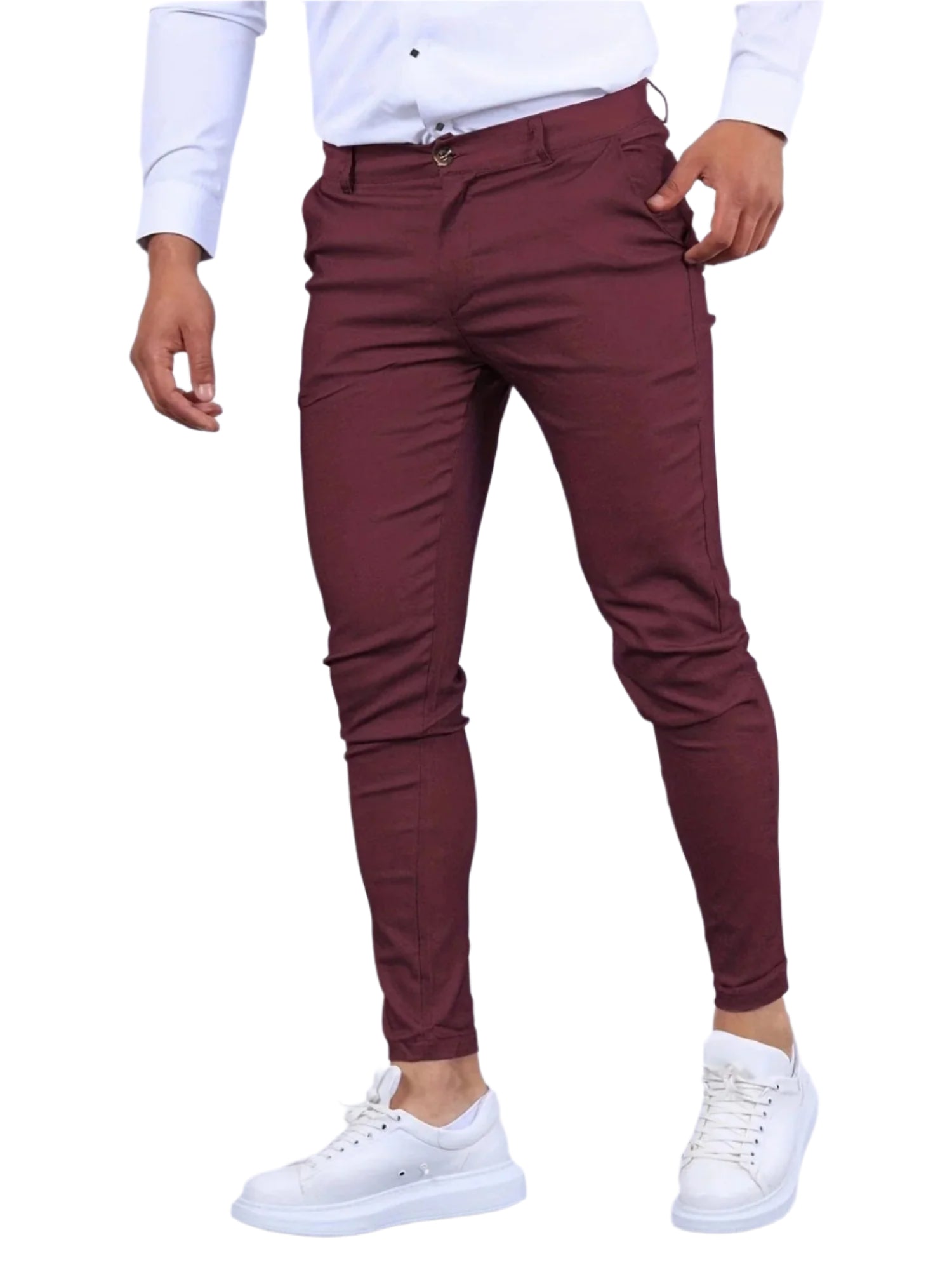 Slim Fit Tapered Pants for Men