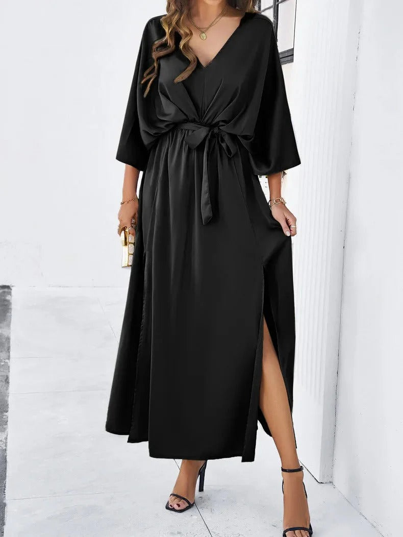 Spring V Neck Dress Casual For Women