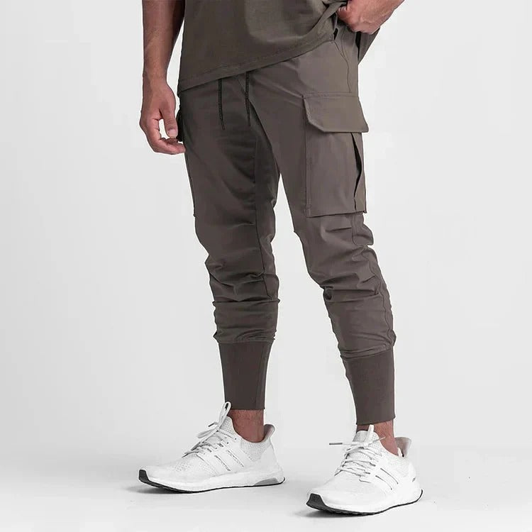 Military Style Skinny Long Cargo Pants For Men