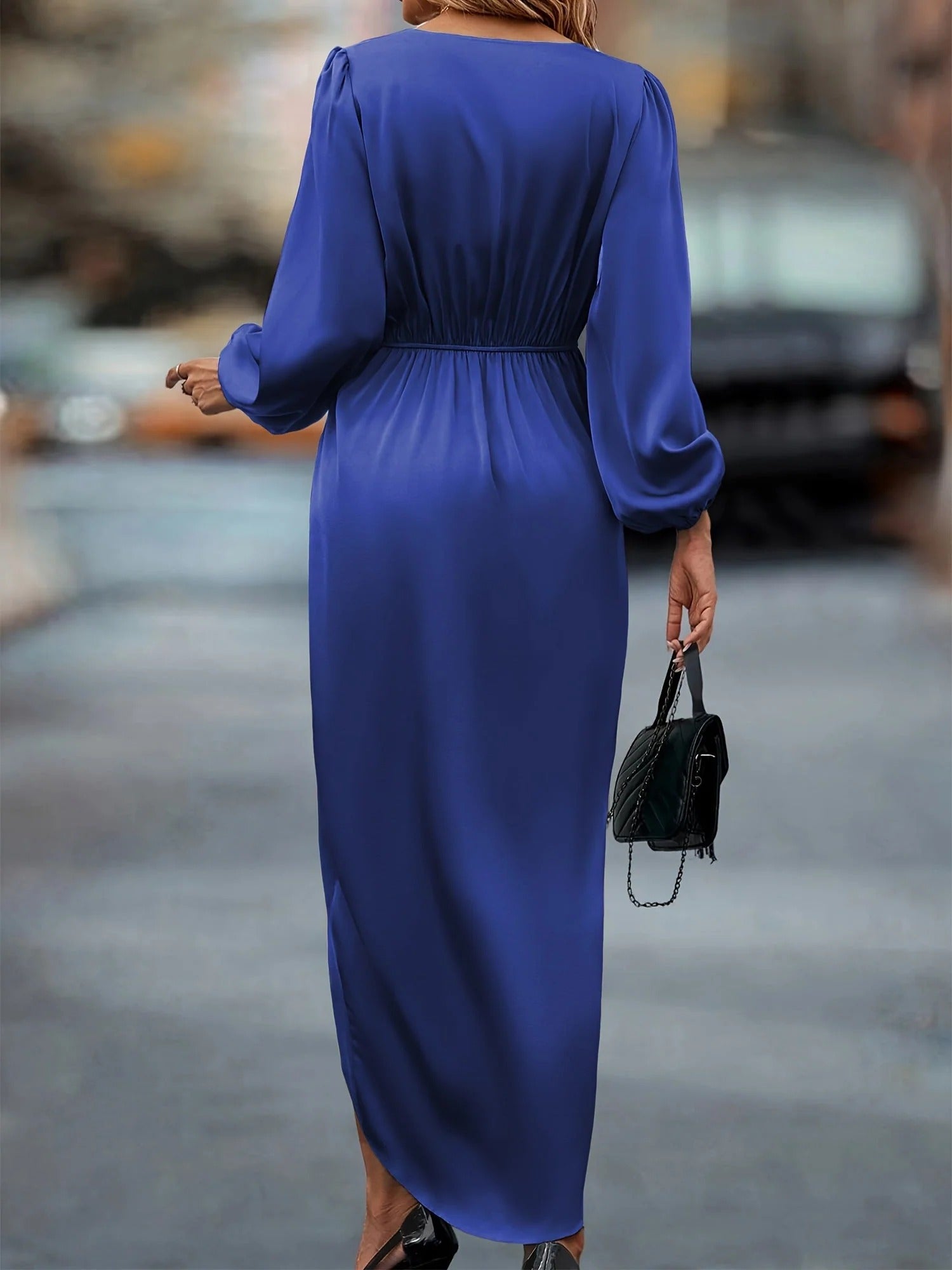 Ruched Wrap Dress Autumn For Women
